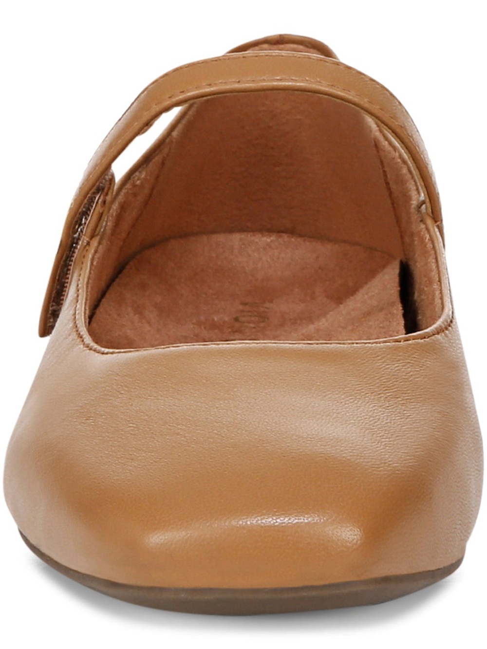 VIONIC ALAMEDA LEATHER MARY JANE FLATS CAMEL 8.5 W WIDE - Picture 4 of 10